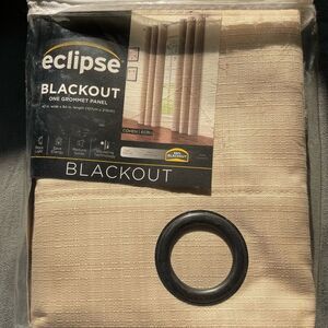 NWT (2) Eclipse Blackout 42”x84” Grommet Curtain Panels COHEN ECRU Thermaback